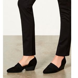 Eileen Fisher Hilly Suede d'Orsay Block Heel Pumps